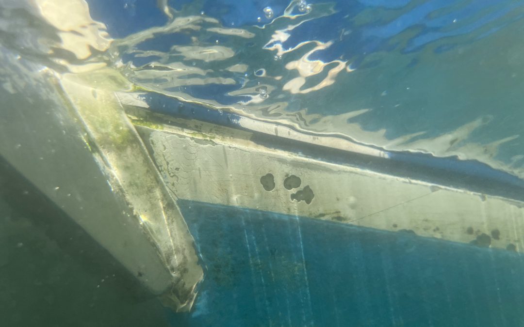 Bootstripe Submerged in Water